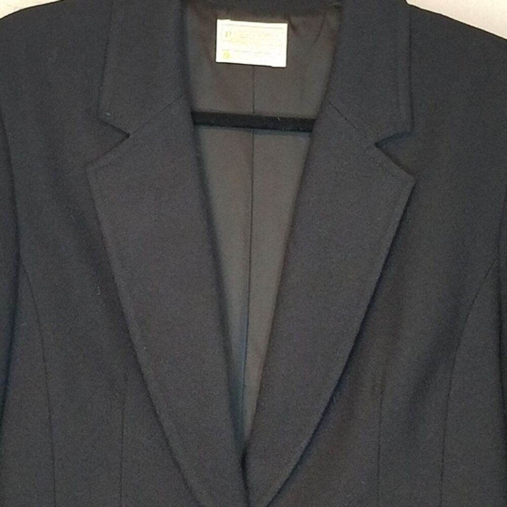 Pendleton Black Blazer One Button Closure Pure Vi… - image 2